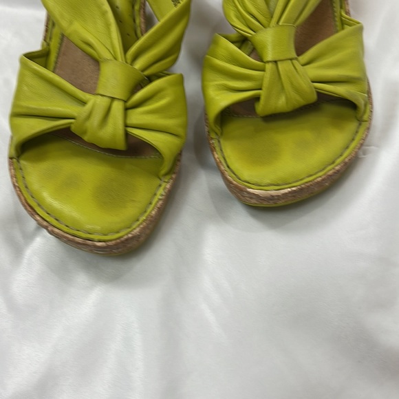 Born lime green cork wedges - Picture 4 of 6